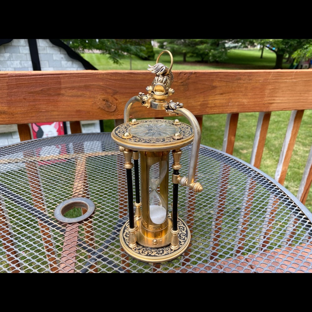 Franklin Mint National Maritime Historical Society Zodiac Hour Glass Sand Timer